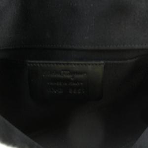 Salvatore Ferragamo ポーチ ガンチーニ ベロア ブラック