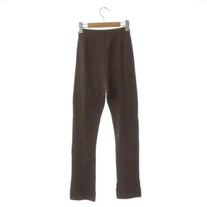 Deuxieme Classe 20AW ALMARIB レギンス パンツ ストレート イージー 茶 ブラウン