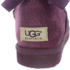 UGG australia ベイリーボウ エキゾチック ムートンブーツ ショートブーツ 24cm パープル