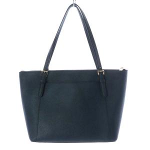 MICHAEL KORS トートバッグ ハンドバッグ レザー 紺 ネイビー