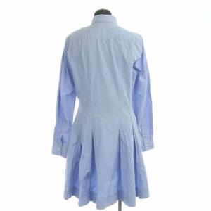 POLO RALPH LAUREN シャツワンピース ひざ丈 長袖 6 水色 ライトブルー