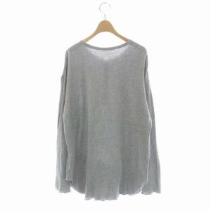 Deuxieme Classe 22SS ワッフルTシャツ カットソー 長袖 ヘンリーネック F グレー