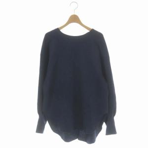 バックヘンリーサーマルプルオーバー カットソー ワッフル 長袖 クルーネック F 紺 ネイビー