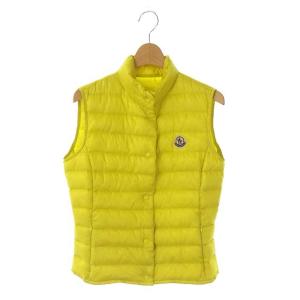 liane gilet リアーネ ダウンベスト 前開き ナイロン スナップボタン 国内正規 0 黄色 イエロー