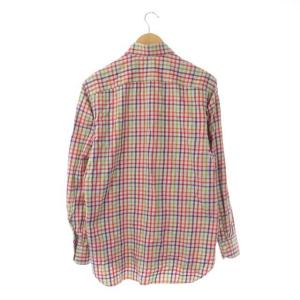 LUIGI BORRELLI チェック柄シャツ 長袖 前開き 40 マルチカラー