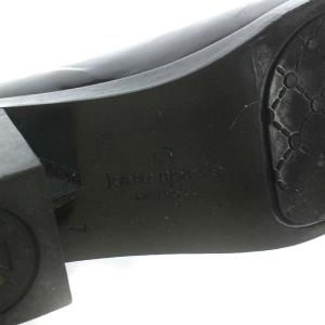 kate spade new york ROMI レインブーツ ロングブーツ リボン ラバー 7 24cm 黒 ブラック