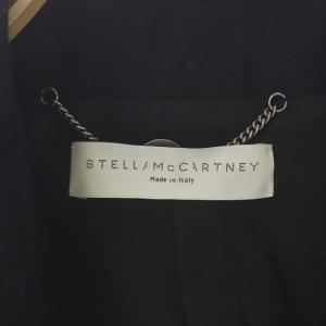 STELLA McCARTNEY テーラードジャケット 背抜き 1B 比翼仕立て ウール 36 紺 ネイビー