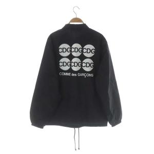 COMME des GARCONS CDG AD2022 サークルロゴ コーチジャケット 総裏地 スナップボタン S ブラック
