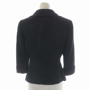 EPOCA セットアップ テーラードジャケット タイトスカート ツイード ウール ミモレ ロング 40 ブラック