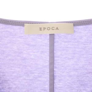 EPOCA リボンディテール カットソー ノースリーブ 40 ラベンダー 紫