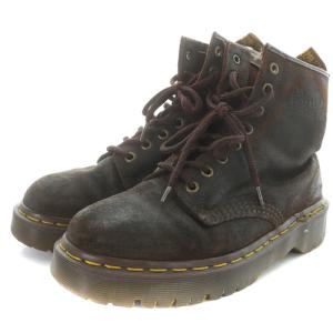 Dr.Martens 英国製 ワークブーツ スエード 8ホール 5 24cm 茶色 ブラウン