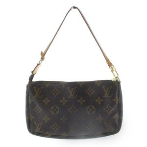 M51980 モノグラム アクセソワール ポシェット レザー 茶