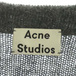 Acne Studios RAYA SH MOHAIR ニットカーディガン ロング 長袖 Vネック モヘヤ混 ウール混 XS グレー