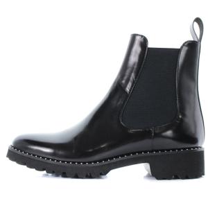 UNITED ARROWS レザーショートブーツ黒38 （ビジュー ショート