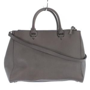 MICHAEL KORS ショルダーバッグ ハンドバッグ 2way レザー ロゴ グレー
