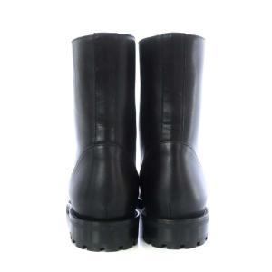 MANOLO BLAHNIK ショートブーツ フラット レザー 23.5cm 黒