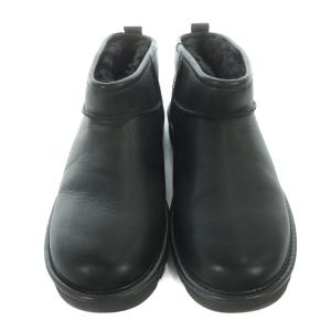UGG australia CLASSIC ULTRA MINI LEATHER BOOTS ムートンブーツ ショート 25cm