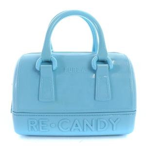 FURLA Candy Mini Boston Bag ミニボストンバッグ ショルダーバッグ 2way ラバー 水色