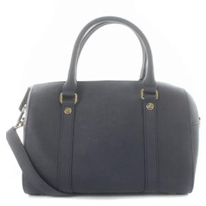 agnes b. ショルダーバッグ ハンドバッグ 2way ミニボストン レザー 紺 ネイビー