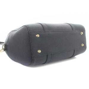 agnes b. ショルダーバッグ ハンドバッグ 2way ミニボストン レザー 紺 ネイビー