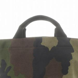 Hervé Chapelier トートバッグ ナイロン M カモフラ グリーン