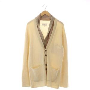 メゾンマルジェラ 17AW カーディガン ウール ミドル丈 ウール 長袖 S クリーム ベージュ