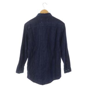 Martin Margiela 14 デニムシャツ ダンガリーシャツ 長袖 胸ポケット 46 インディゴ
