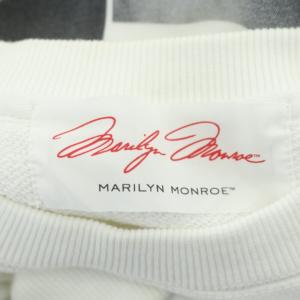 Ameri VINTAGE SHADOW MANY MARILYN MONROE TOP プリント スウェット プルオーバー 長袖 M 白 ホワイト