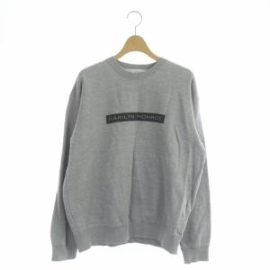 SHADOW MANY MARILYN MONROE TOP プリント スウェット トレーナー プルオーバー 長袖 M グレー