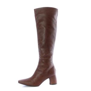 Ameri VINTAGE 21AW CENTER LINE LONG BOOTS ロングブーツ チャンキーヒール フェイクレザー L 24cm-24.5cm