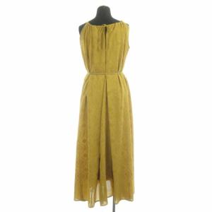 Ameri VINTAGE 20SS MEDI LAMP HALTER NECK DRESS ランプ刺繍 ドレス キャミワンピース フレア ロング ベルト付き