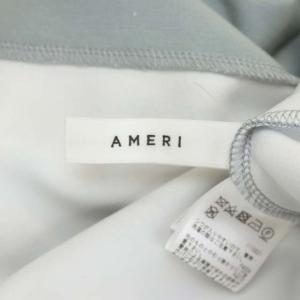 Ameri VINTAGE 20SS AURORA LAYERED DRESS ノースリーブ フレアスカート スモークブルー
