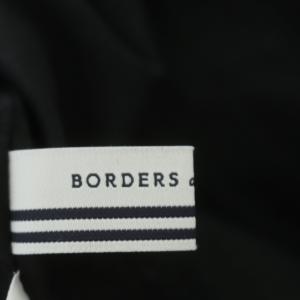 BORDERS at BALCONY 21SS バレリーナ トップス チュニック プルオーバー 異素材切替 七分袖 36 ブラック