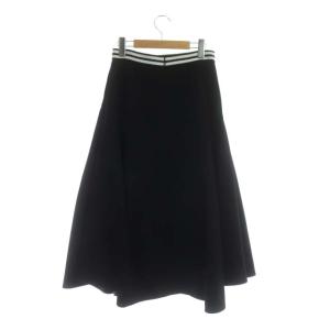 BORDERS at BALCONY ウエストボーダー スカート 38 ブラック