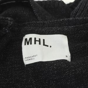 MHL. VINTAGE COTTON LINEN ニット ベスト リネン混 2 チャコール