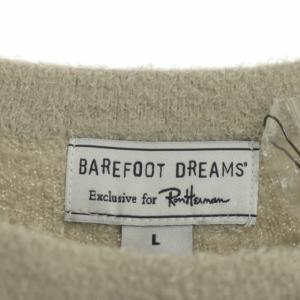 BAREFOOT DREAMS Ron Herman別注 ロゴ刺繍 プルオーバー ニット セーター チュニック ライトグレージュ