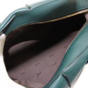 TOD'S D-STYLING BAULETTO ボストンバッグ 2way レザー 緑