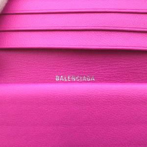 BALENCIAGA 594216 CASH 財布 二つ折り レザー ピンク