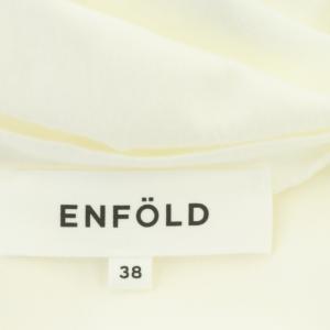ENFOLD スビン天竺3バックスリットコクーンドレス ワンピース ノースリーブ ロング 38 白 ホワイト