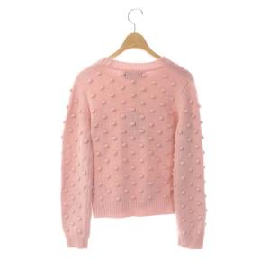 PAULE KA ポンポンニット セーター 長袖 S ピンク