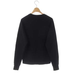 Maison Kitsuné スウェット トレーナー 長袖 コットン ロゴ S ブラック