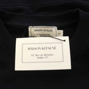 Maison Kitsuné スウェット トレーナー 長袖 コットン ロゴ S ブラック