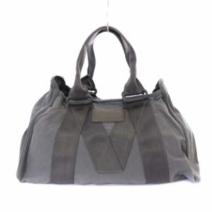 MARC by MARC JACOBS ハンドバッグ ダッフルバッグ ボストンバッグ ロゴ キャンバス 灰 グレー