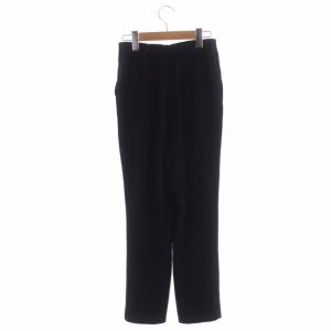 ENFOLD PEダブルクロス ゴムジョッパーズパンツ テーパードパンツ タック 36 ブラック