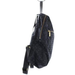 russet モノグラム リュックサック バッグ ナイロン 紺 ネイビー