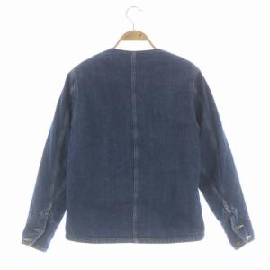 Ron Herman RHC LEE別注 エンジニアジャケット デニムジャケット ブルゾン 中綿 裏ボア Vネック S 青 ブルー