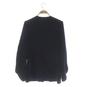 BORDERS at BALCONY 22SS ROUND SLIT SLEEVE JACKET ジャケット パールボタン 38 ネイビー