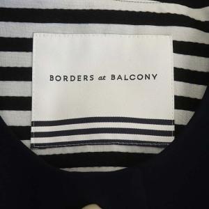 BORDERS at BALCONY 22SS ROUND SLIT SLEEVE JACKET ジャケット パールボタン 38 ネイビー