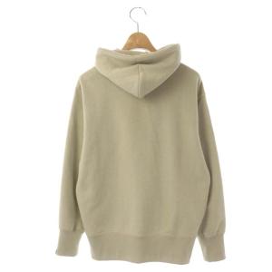 MHL. LIGHT LOOPBACK COTTON PARKA ジップアップ 長袖 裏パイル 2 ピスタチオ