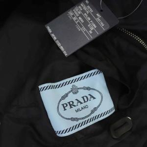 PRADA 291164 ライトウェイトフーデッドナイロンジャケット 36 黒